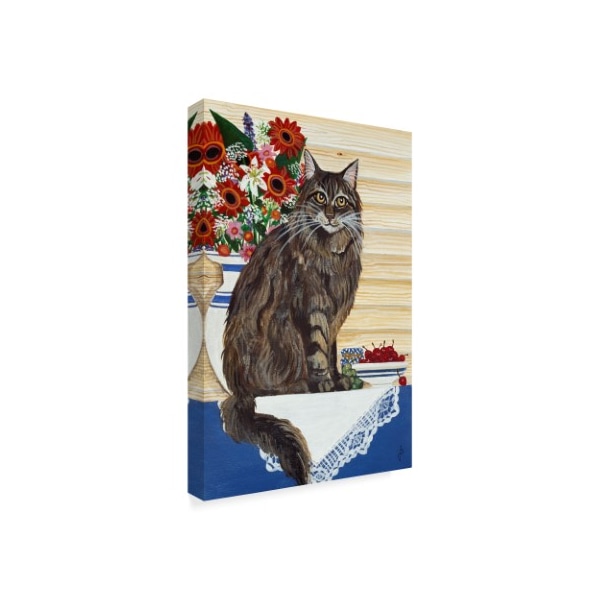 Jan Panico 'Maine Coon Cat' Canvas Art,16x24